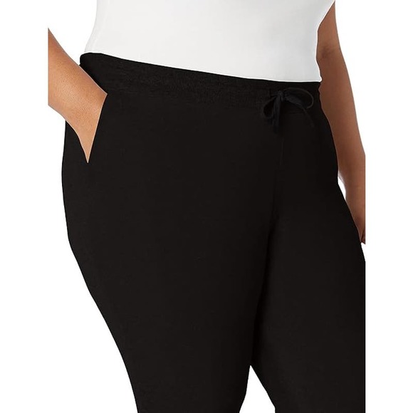 Women's Fleece Jogger Sweatpant, Black, XX-Large - Picture 3 of 8